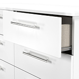 Bramwell 6 Drawer Chest White from Roseland Furniture