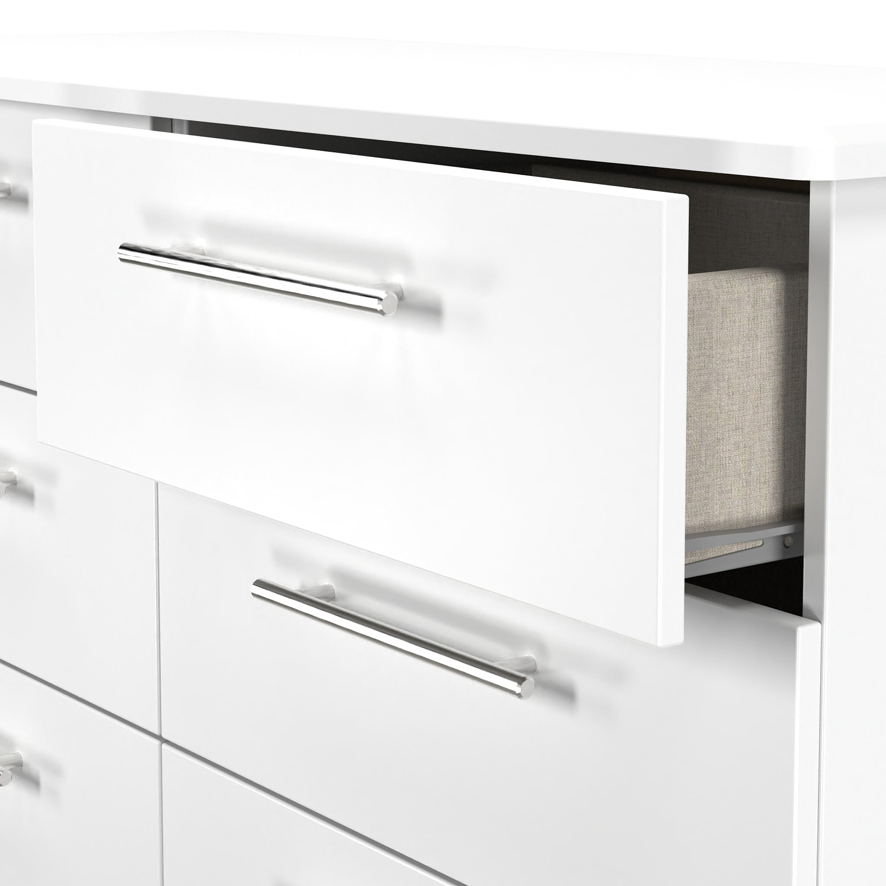 Bramwell 6 Drawer Chest White from Roseland Furniture