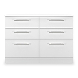 Bramwell 6 Drawer Chest White from Roseland Furniture