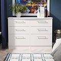 Bramwell 6 Drawer Chest White from Roseland Furniture