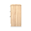 Bramwell 6 Drawer Desk Oak from Roseland Furniture