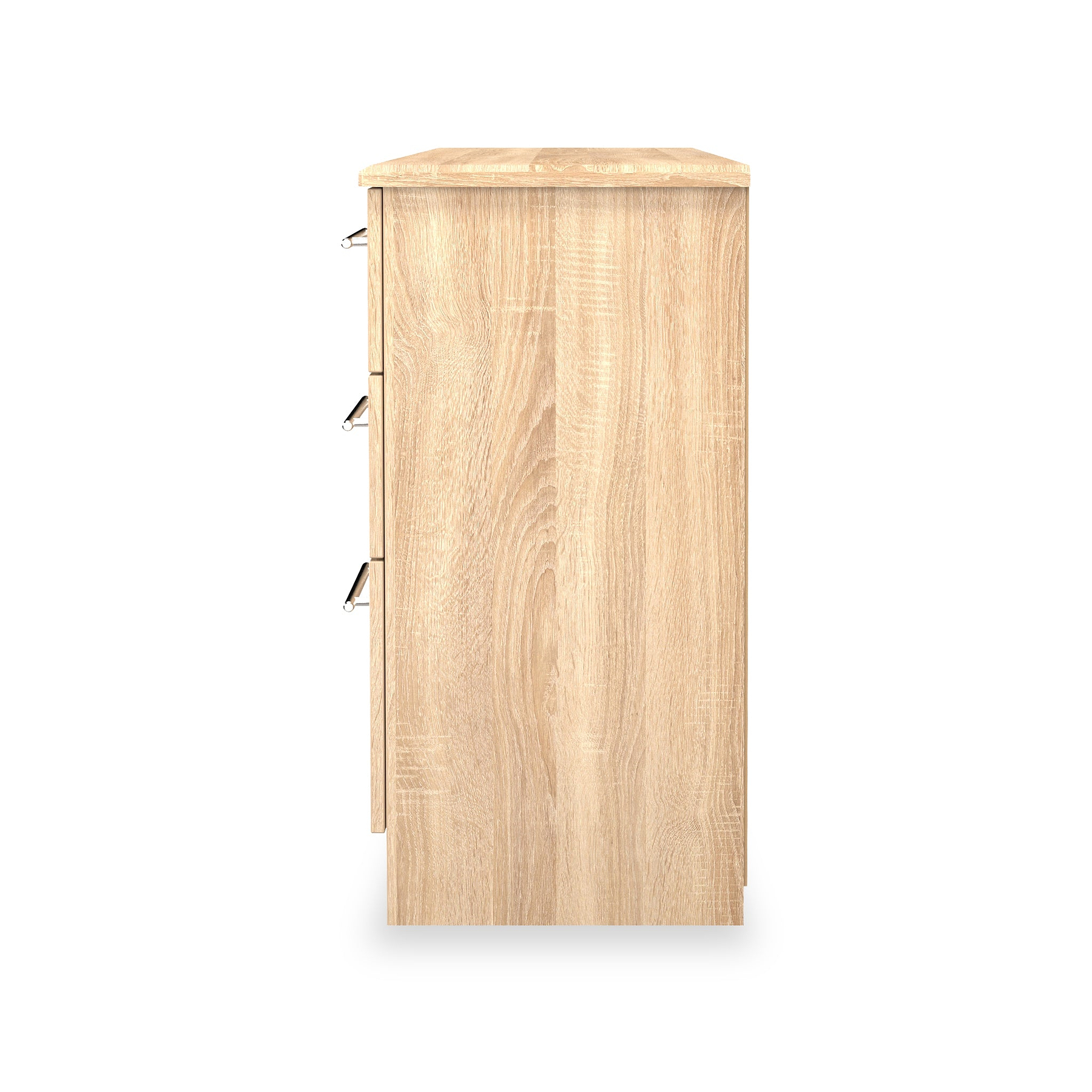 Bramwell 6 Drawer Desk Oak from Roseland Furniture