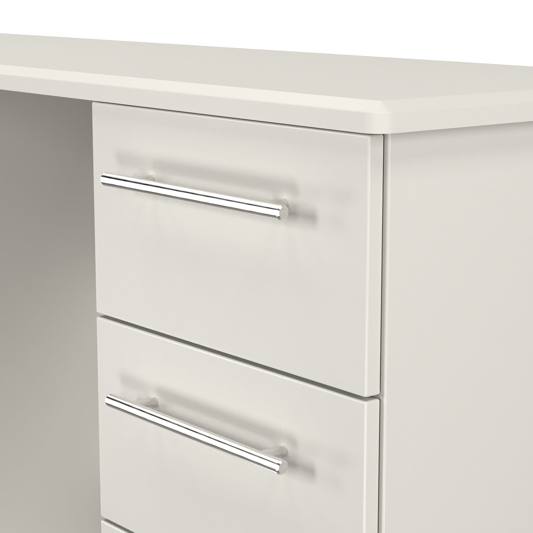 Bramwell 6 Drawer Desk Grey  from Roseland Furniture