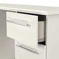 Bramwell 6 Drawer Desk Grey  from Roseland Furniture