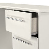 Bramwell 6 Drawer Desk Grey  from Roseland Furniture