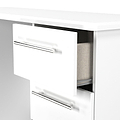 Bramwell 6 Drawer Desk White from Roseland Furniture