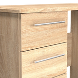 Bramwell 3 Drawer Dressing Table Oak from Roseland Furniture
