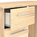 Bramwell 3 Drawer Dressing Table Oak from Roseland Furniture