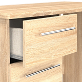Bramwell 3 Drawer Dressing Table Oak from Roseland Furniture