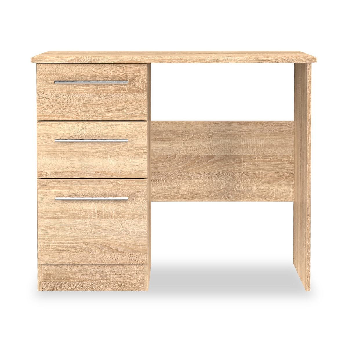 Bramwell 3 Drawer Dressing Table Oak from Roseland Furniture