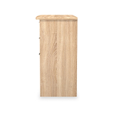 Bramwell 3 Drawer Dressing Table Oak from Roseland Furniture