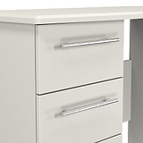 Bramwell 3 Drawer Dressing Table Grey from Roseland Furniture