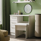 Bramwell 3 Drawer Dressing Table Grey from Roseland Furniture