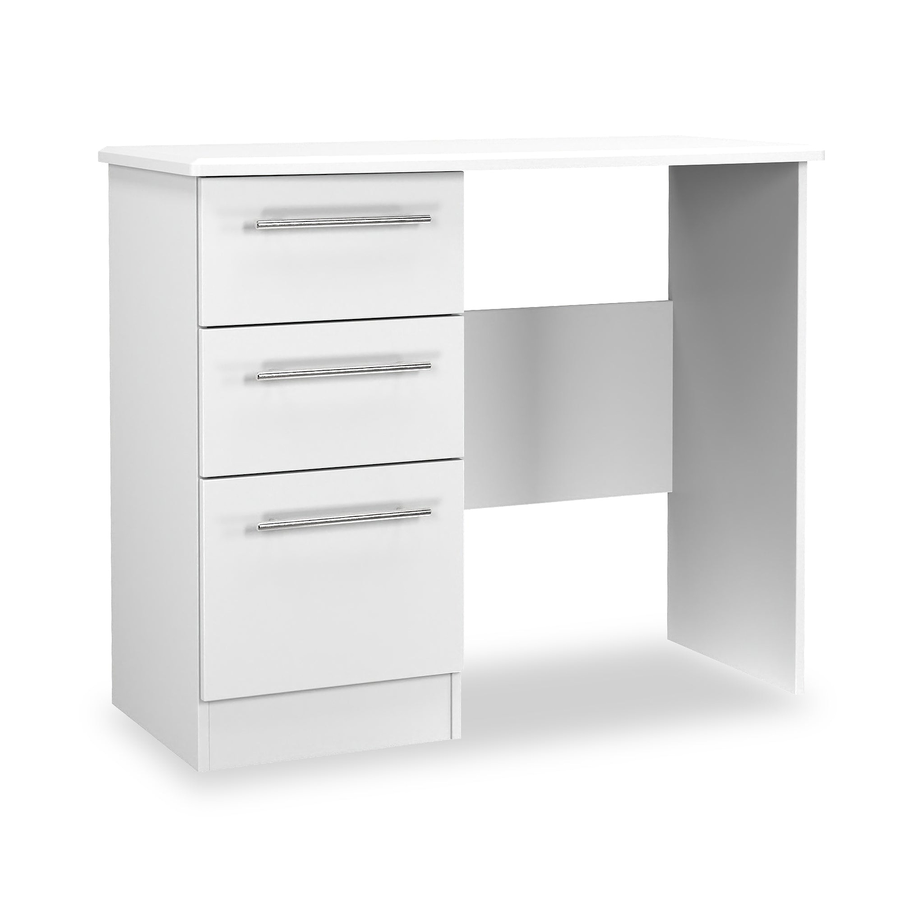 Bramwell 3 Drawer Dressing Table White from Roseland Furniture
