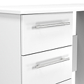 Bramwell 3 Drawer Dressing Table White from Roseland Furniture