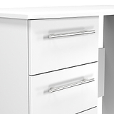 Bramwell 3 Drawer Dressing Table White from Roseland Furniture