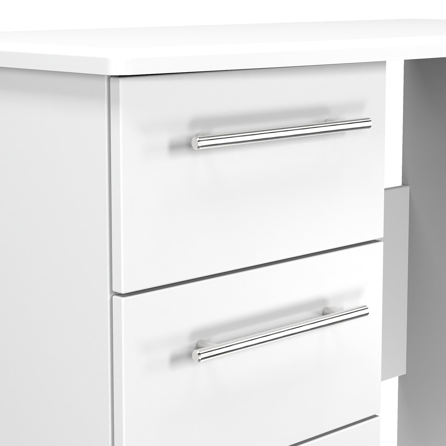 Bramwell 3 Drawer Dressing Table White from Roseland Furniture
