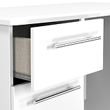 Bramwell 3 Drawer Dressing Table White from Roseland Furniture