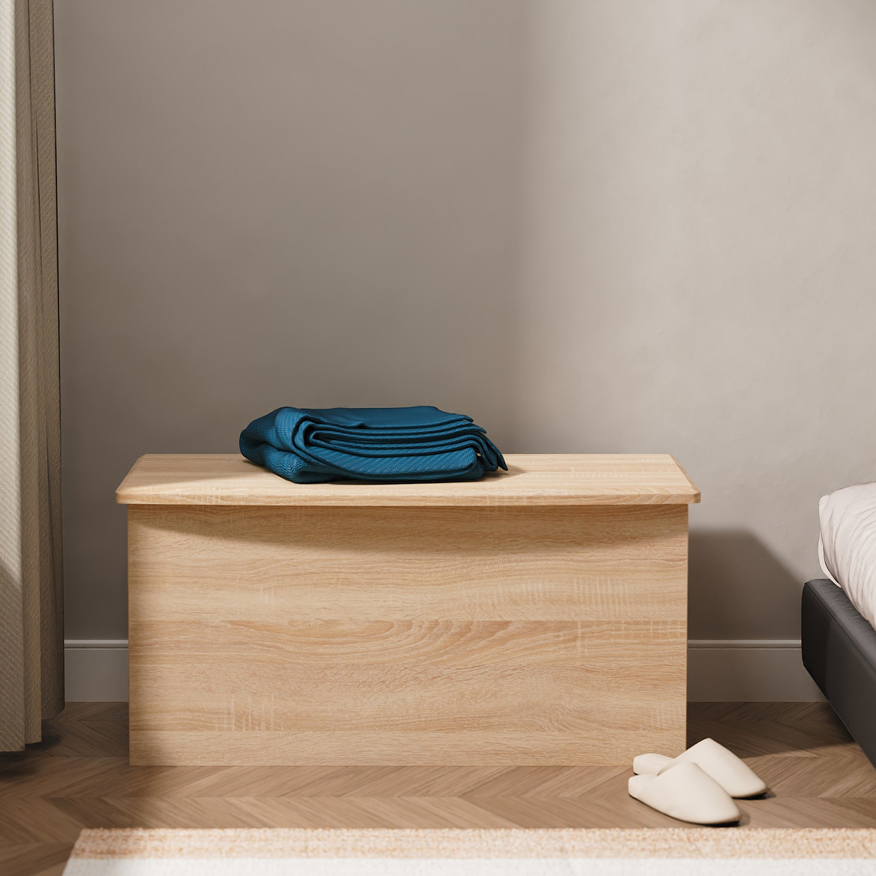 Bramwell Blanket Box Oak from Roseland Furniture
