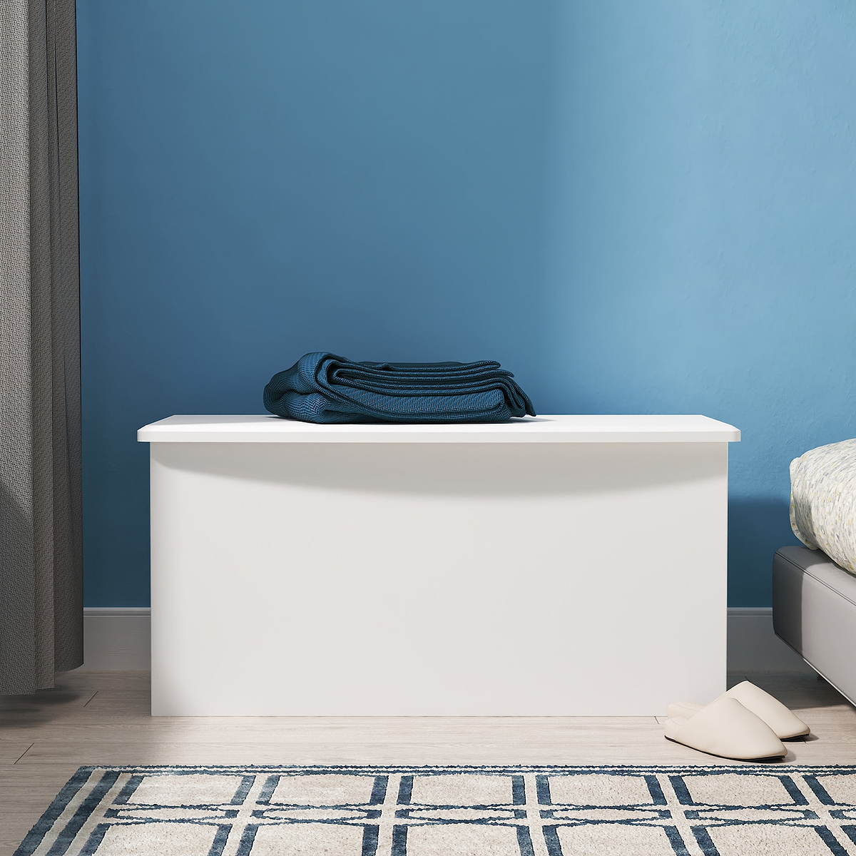 Bramwell Blanket Box White from Roseland Furniture