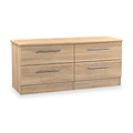 Bramwell 4 Drawer Low Storage Oak from Roseland Furniture