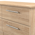 Bramwell 4 Drawer Low Storage Oak from Roseland Furniture