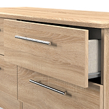 Bramwell 4 Drawer Low Storage Oak from Roseland Furniture