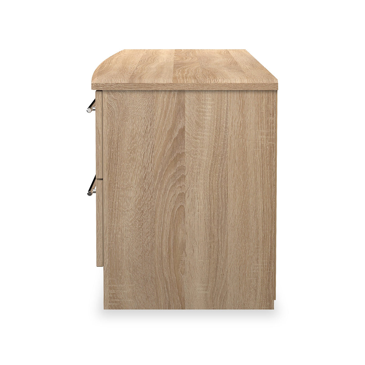 Bramwell 4 Drawer Low Storage Oak from Roseland Furniture