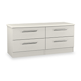 Bramwell 4 Drawer Low Storage Grey from Roseland Furniture