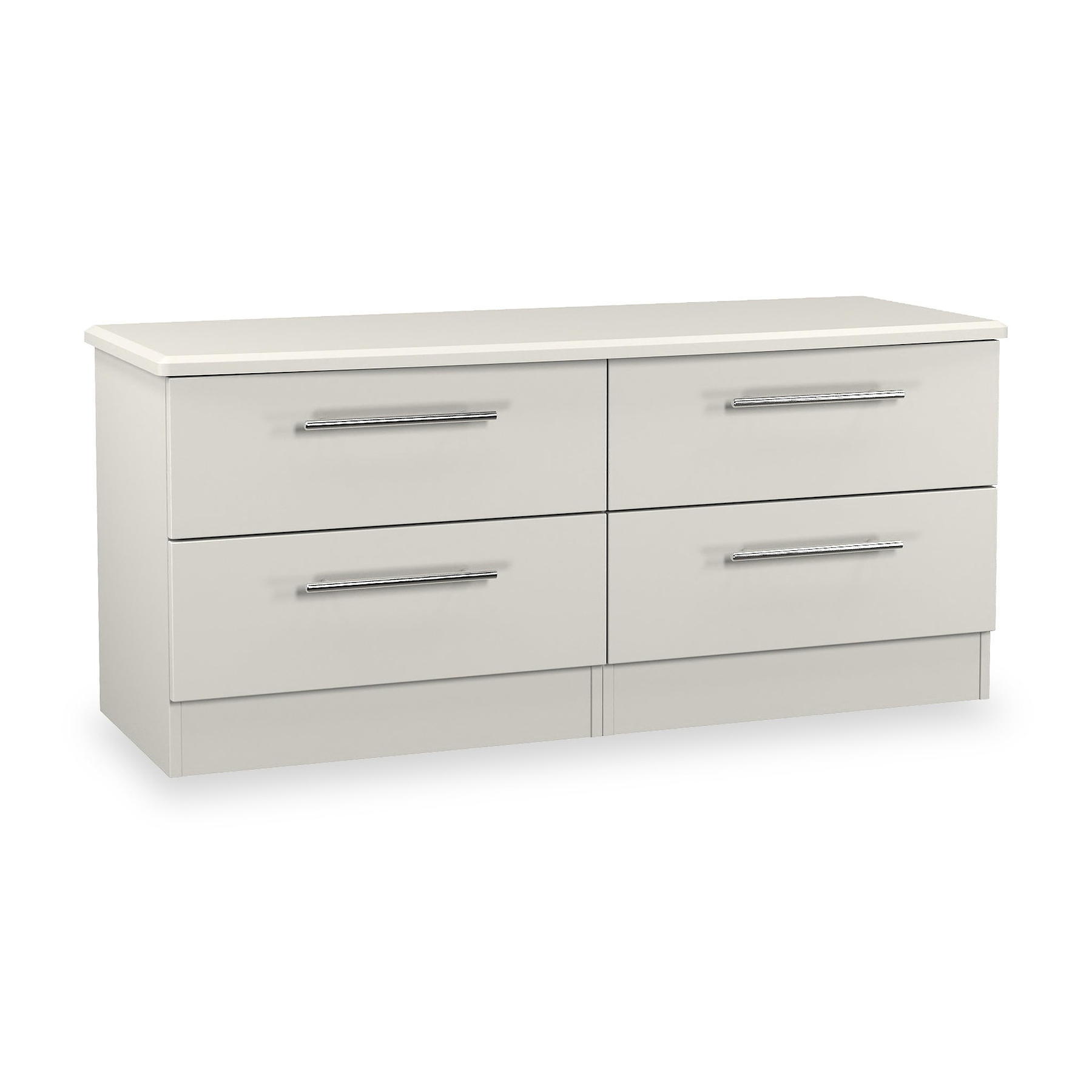 Bramwell 4 Drawer Low Storage Grey from Roseland Furniture
