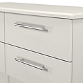 Bramwell 4 Drawer Low Storage Grey from Roseland Furniture