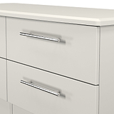 Bramwell 4 Drawer Low Storage Grey from Roseland Furniture