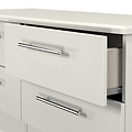 Bramwell 4 Drawer Low Storage Grey from Roseland Furniture