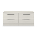 Bramwell 4 Drawer Low Storage Grey from Roseland Furniture