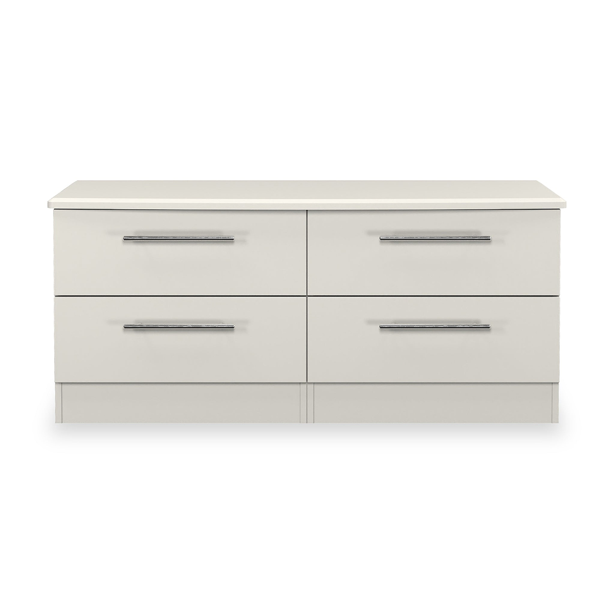 Bramwell 4 Drawer Low Storage Grey from Roseland Furniture