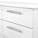 Bramwell 4 Drawer Low Storage White from Roseland Furniture