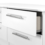 Bramwell 4 Drawer Low Storage White from Roseland Furniture