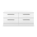 Bramwell 4 Drawer Low Storage White from Roseland Furniture