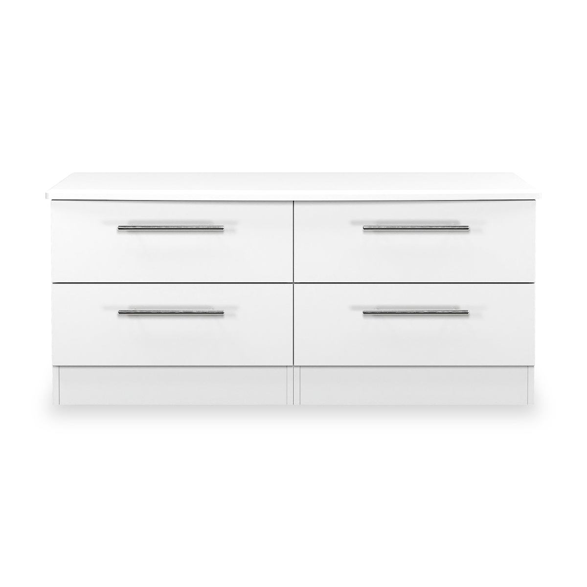 Bramwell 4 Drawer Low Storage White from Roseland Furniture