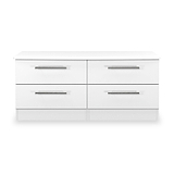 Bramwell 4 Drawer Low Storage White from Roseland Furniture