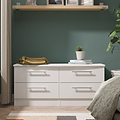 Bramwell 4 Drawer Low Storage White from Roseland Furniture