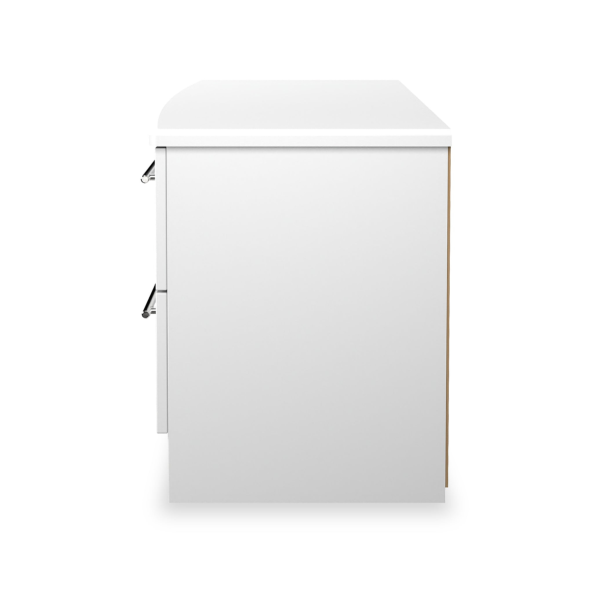 Bramwell 4 Drawer Low Storage White from Roseland Furniture