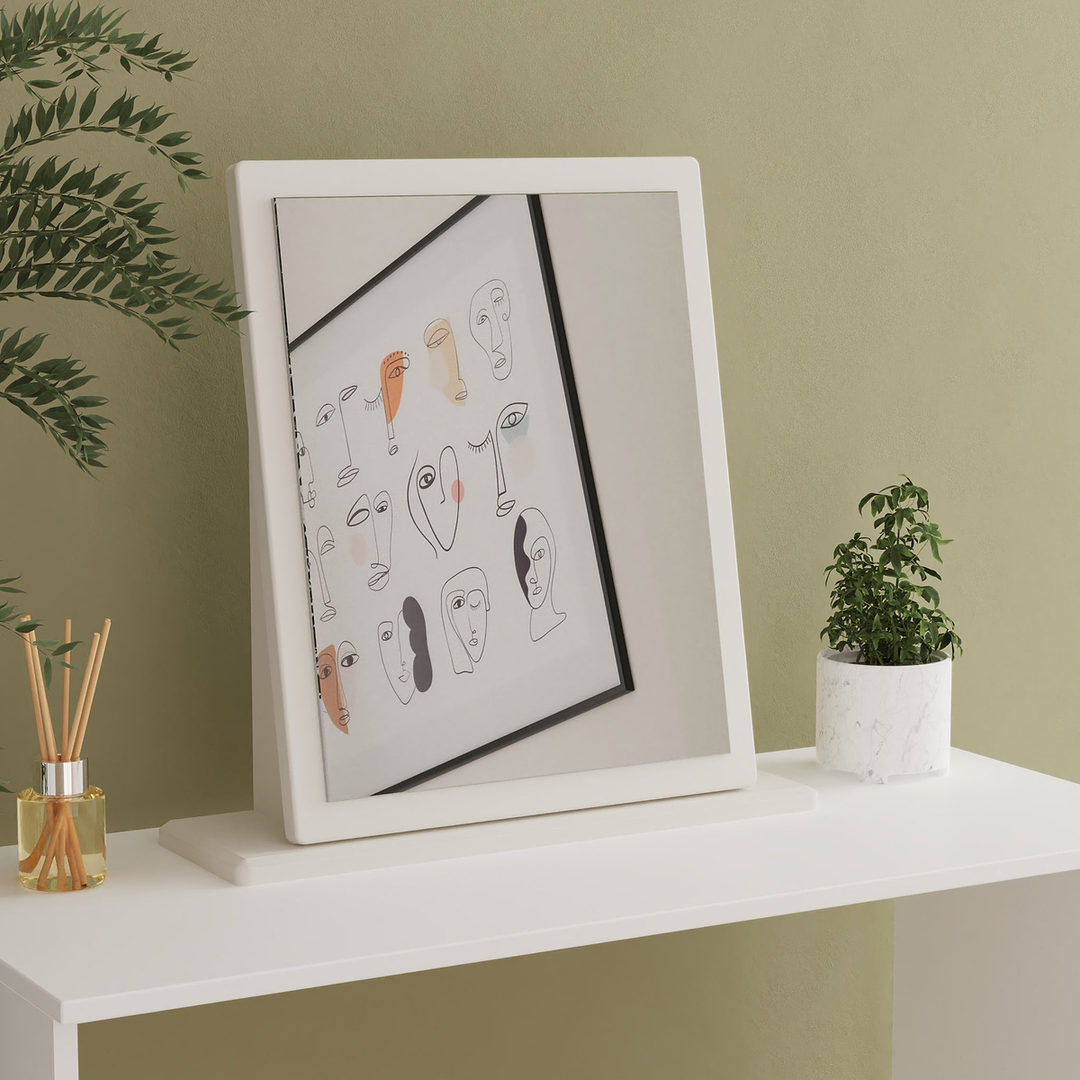 Bramwell Mirror Grey from Roseland Furniture