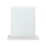 Bramwell Mirror White from Roseland Furniture