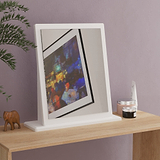 Bramwell Mirror White from Roseland Furniture