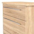 Bramwell 3 Drawer Deep Chest Oak from Roseland Furniture