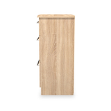 Bramwell 3 Drawer Deep Chest Oak from Roseland Furniture