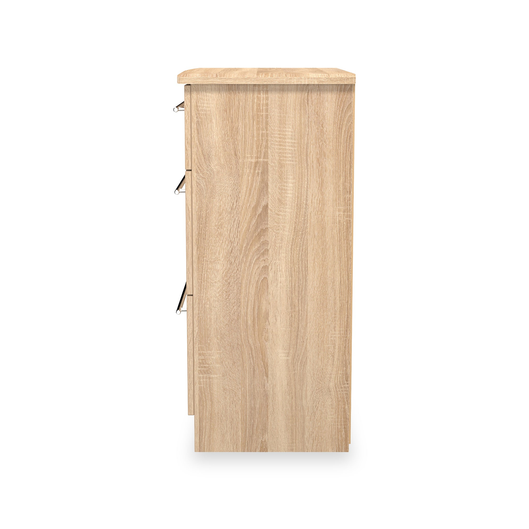 Bramwell 3 Drawer Deep Chest Oak from Roseland Furniture