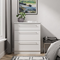 Bramwell 3 Drawer Deep Chest Grey from Roseland Furniture