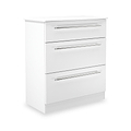 Bramwell 3 Drawer Deep Chest White from Roseland Furniture